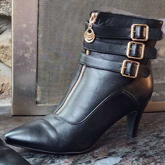 NWOT IDIFU Buckle Strap Ankle Booties Size 10 - Picture 12 of 16